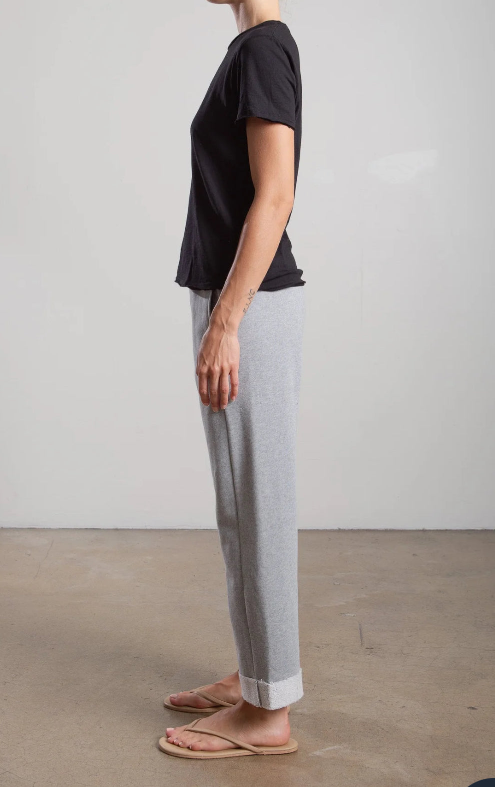 PHARAOH Leon Sweatpants French Terry Heather Gray